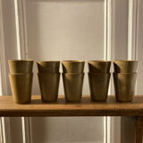 10 Digoin stoneware cups