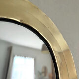 Vintage brass mirror