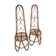 Lot of two rattan chairs