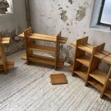4 solid elm shelves Maison Regain