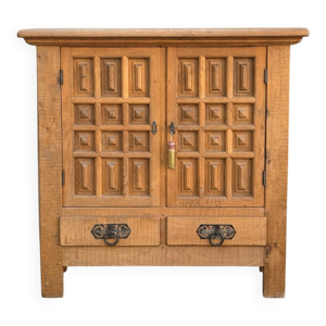 buffet en chêne massif - brutaliste