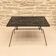 Table basse moderniste métal et verre, 1950