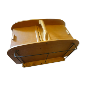 Wooden table sewing box