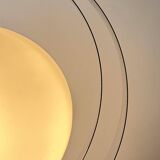 Vintage table lamp, chrome and opaline, France 1970s