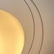 Lampe de table vintage, chrome et opaline, France 1970