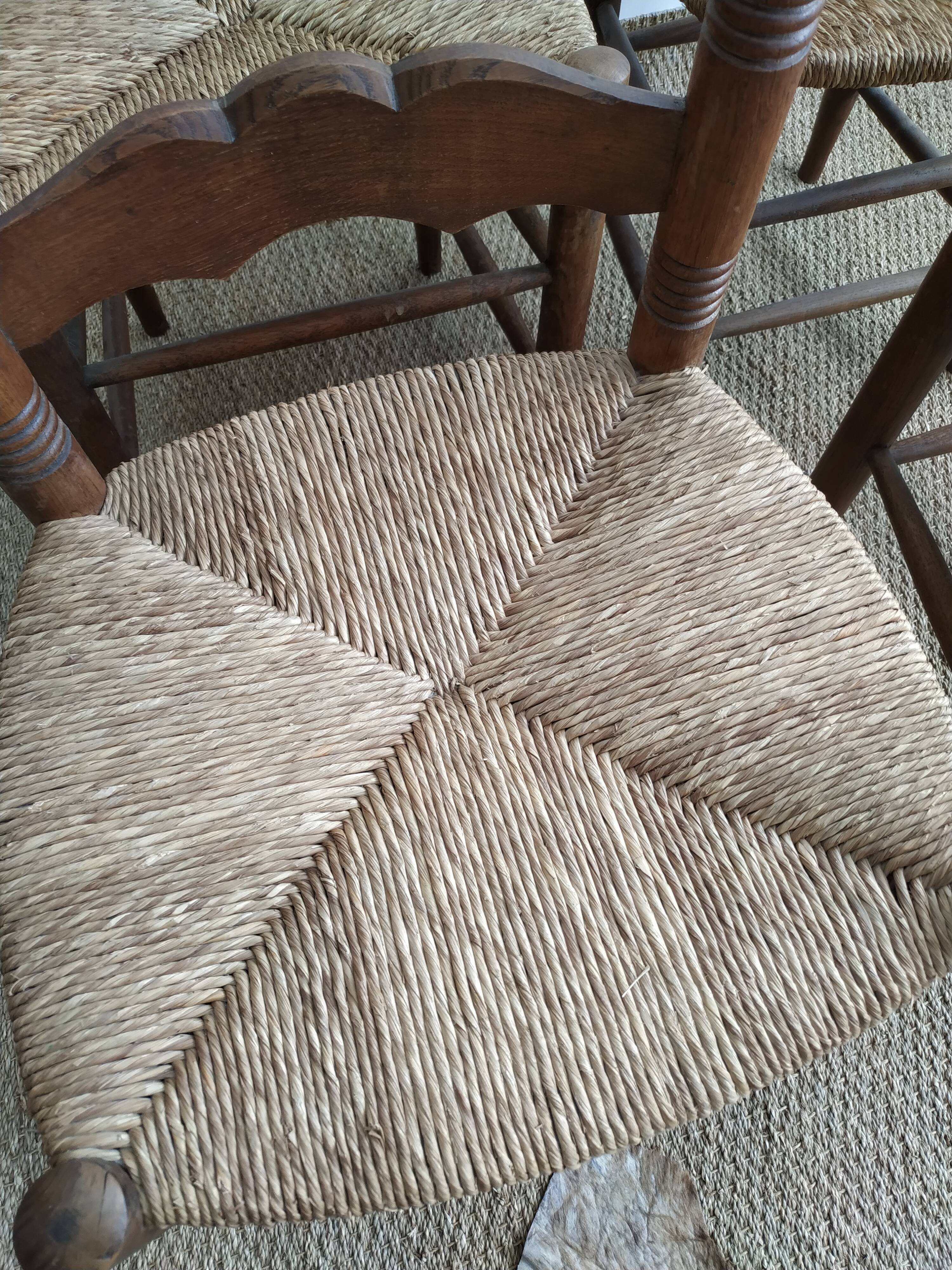 Four mulched chairs Provencal style