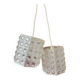 Pair of octagonal pendant lights from the 1970s