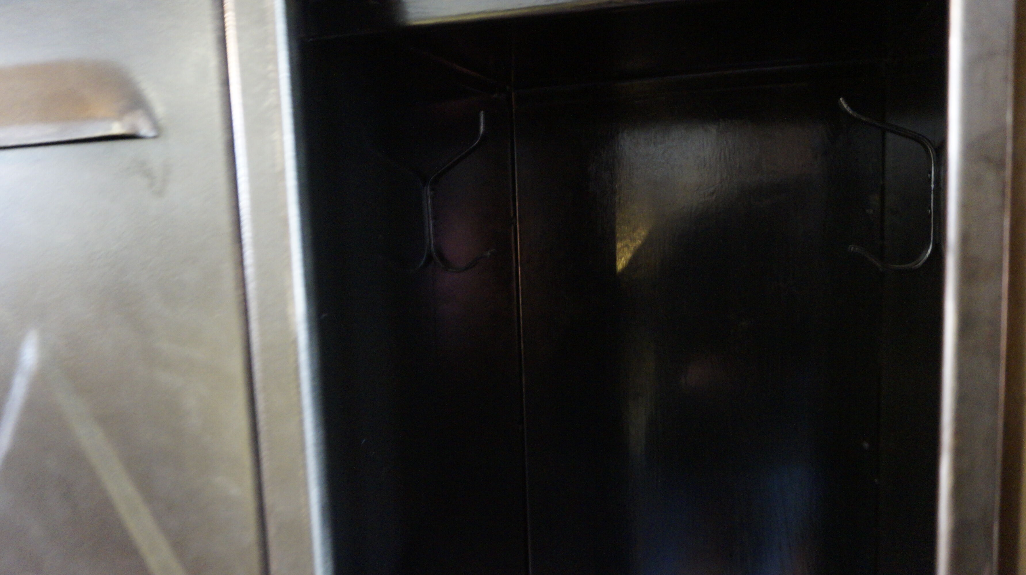 Industrial locker room three doors