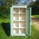 Parisian wardrobe in vintage green wood