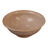 Glazed stoneware salad bowl