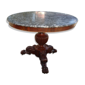 Table drum time empire with its marble Bowl st anne