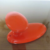 Orange plastic hook 70s