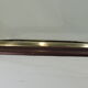 Square mirror mahogany and brass / vintage 60x60cm