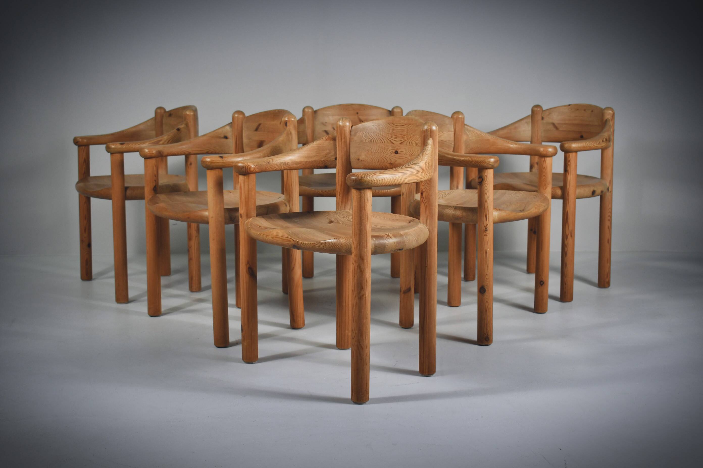 Dining chairs by Rainer Daumiller x 6, 1970s