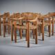 Chaises de salle à manger par Rainer Daumiller x 6, années 1970