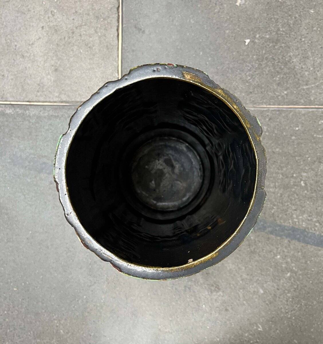 Mid-Century Modern German Studio Pottery Floor Vase by Helmut Friedrich Schäffenacker for Schäffenacker Keramik, 1960s