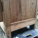 Wooden cabinet with interior doors