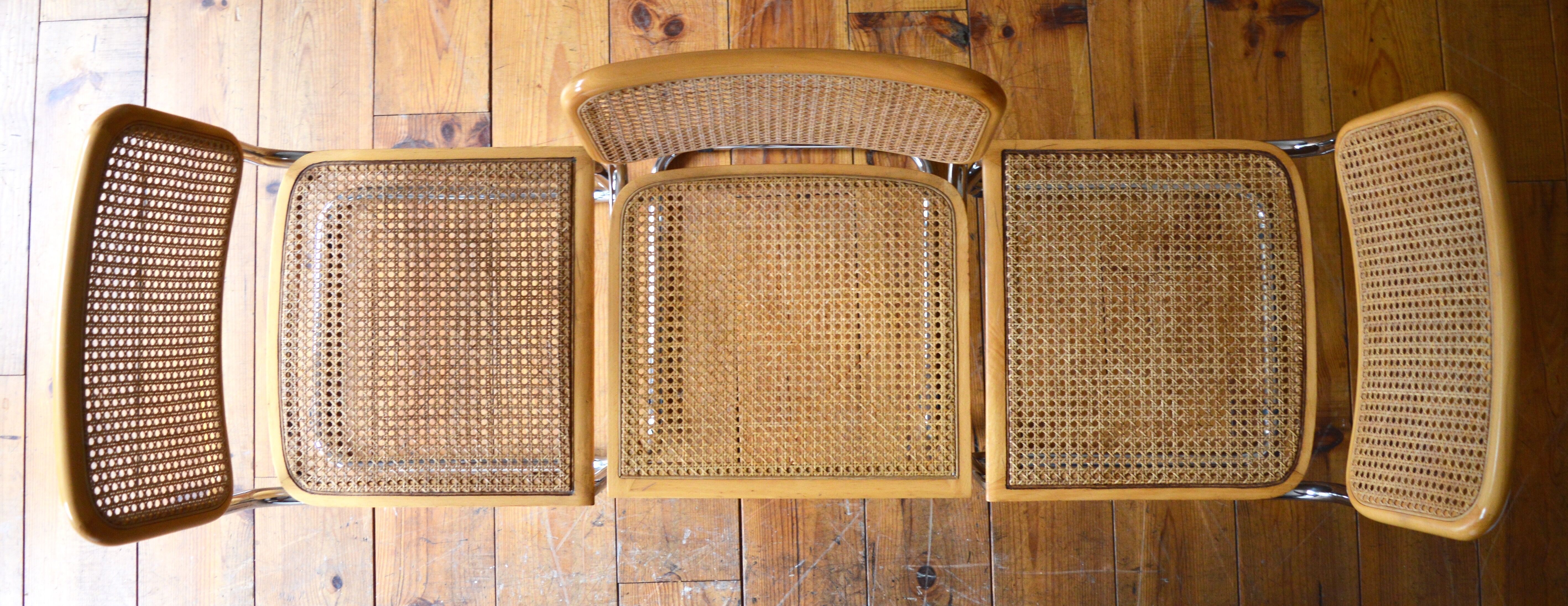 Trio of Breuer B32 chairs