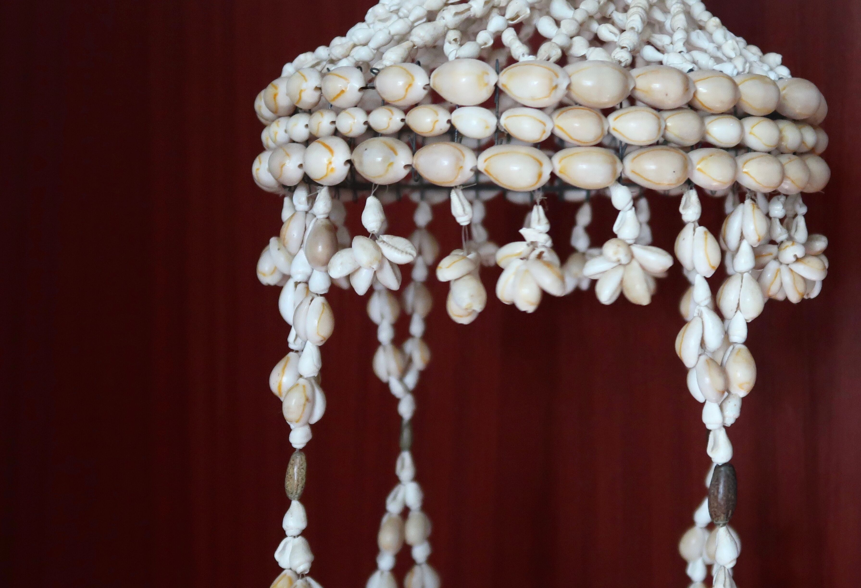 Shell pendant lamp or chandelier, 60s