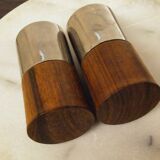 Salière et poivrier en palissandre de Rio