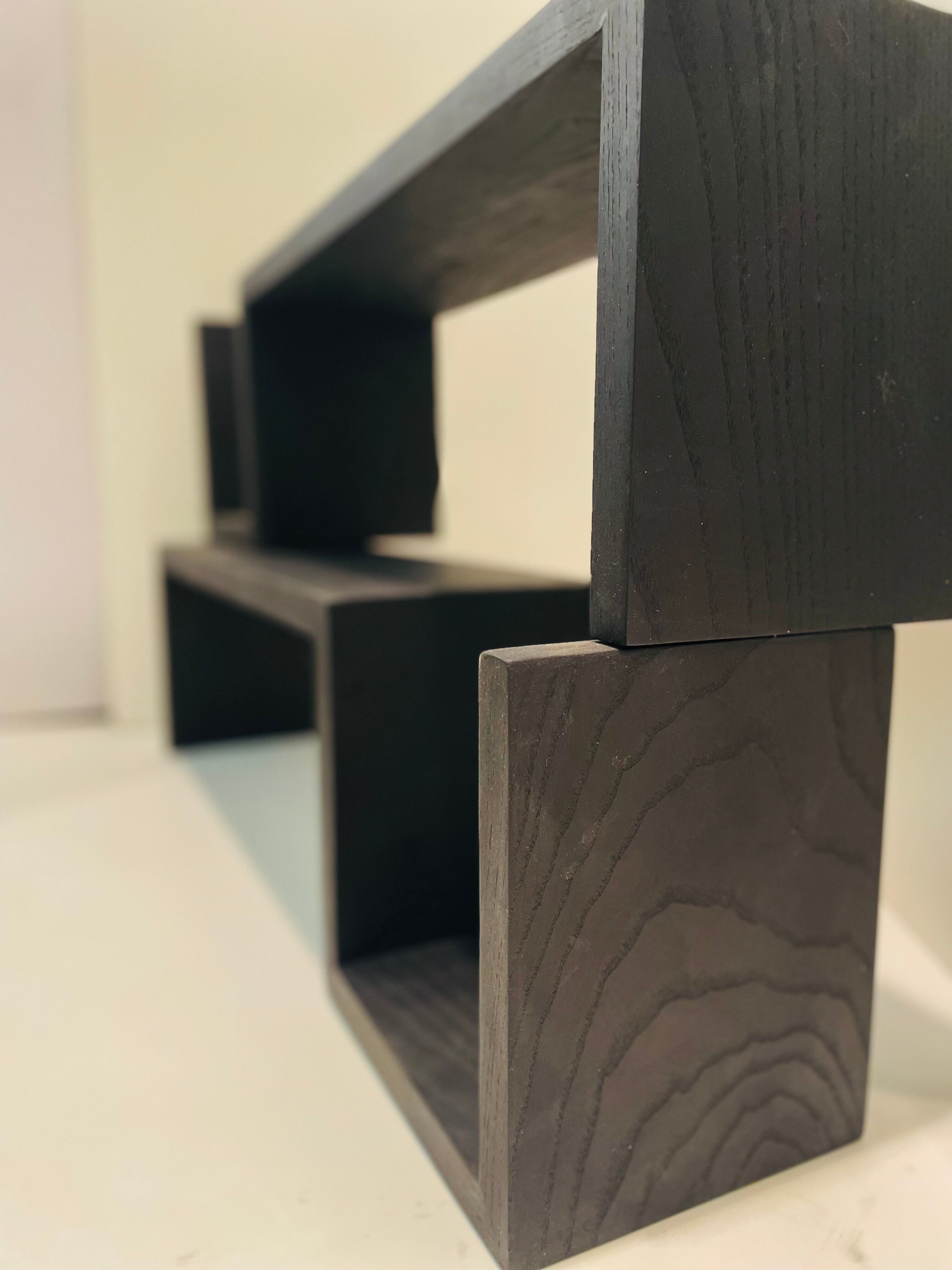 Solid wood wall shelves