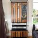 Vintage tall freestanding coat rack / floor coat rack