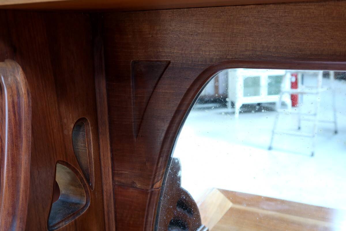 Walnut Sideboard, Art Nouveau – 1900
