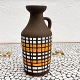 Ceramic vase with handle, Strehla Keramik, Germany, 1970s.