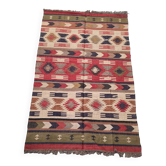 Kilim rug in jute and cotton. 155cm x 260cm