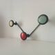 Vintage 1960s wall coat rack