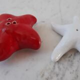Duo of salt shaker / pepper starfish 70s