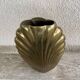 Vase "coquille" en métal par macr, fabriqué en italie, années 1960