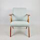 Vintage light blue turquise armchair, 1970s