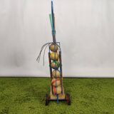 Vintage croquet game with trolley