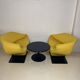 Ribbo armchairs and coffee table by Pierre paulin for Artifort, 60s,