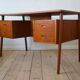 Danish teak floating desk by A.P. Svenstrup, 1960
