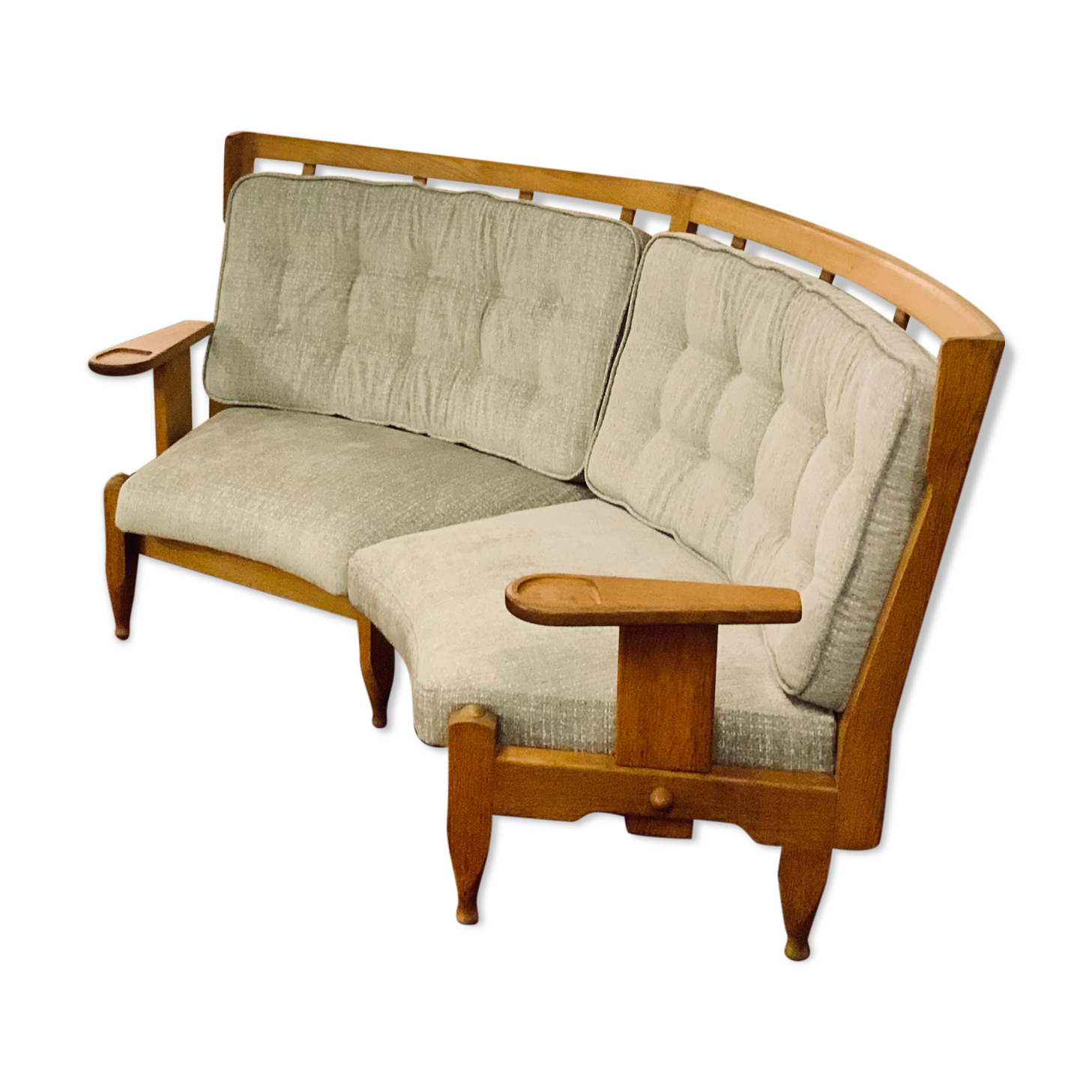 Sofa Guillerme and Chambron solid oak