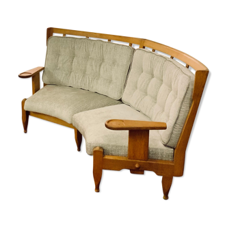 Sofa Guillerme and Chambron solid oak