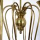 Vintage Eight-Light Brass Chandelier Highly Ascribable to Ulrich, Italy