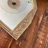 Art Deco mirror golden patina