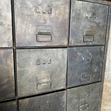 Metal and wood drawer unit