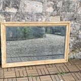19th century mercury mirror patinated trumeau
