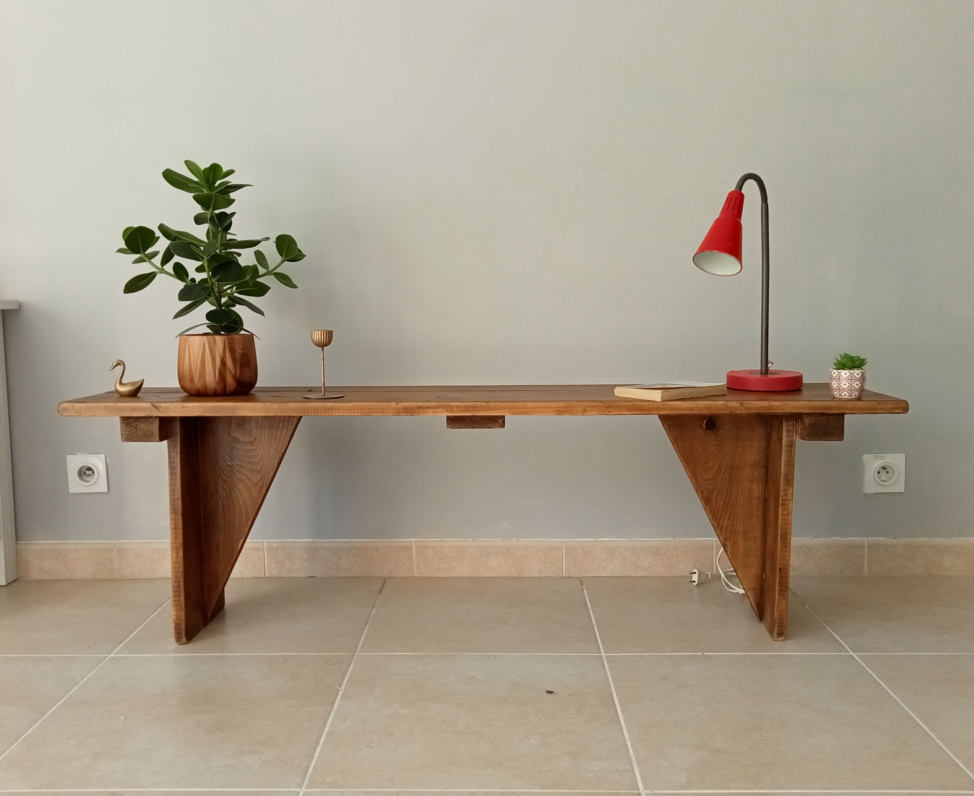 Vintage country bench 70s