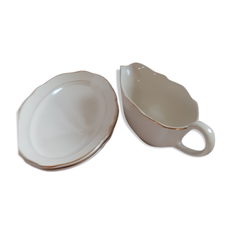 2 raviers & une saucière des années 50, Villeroy et Boch