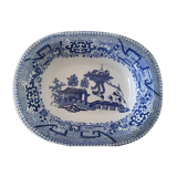 Ceramic dish chinoiserie willow pattern boch fes
