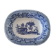 Plat céramique chinoiserie willow pattern boch fes