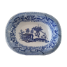 Plat céramique chinoiserie willow pattern boch fes