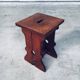 Amsterdam School Design Oak Handle Stool, Netherlands, 1920s