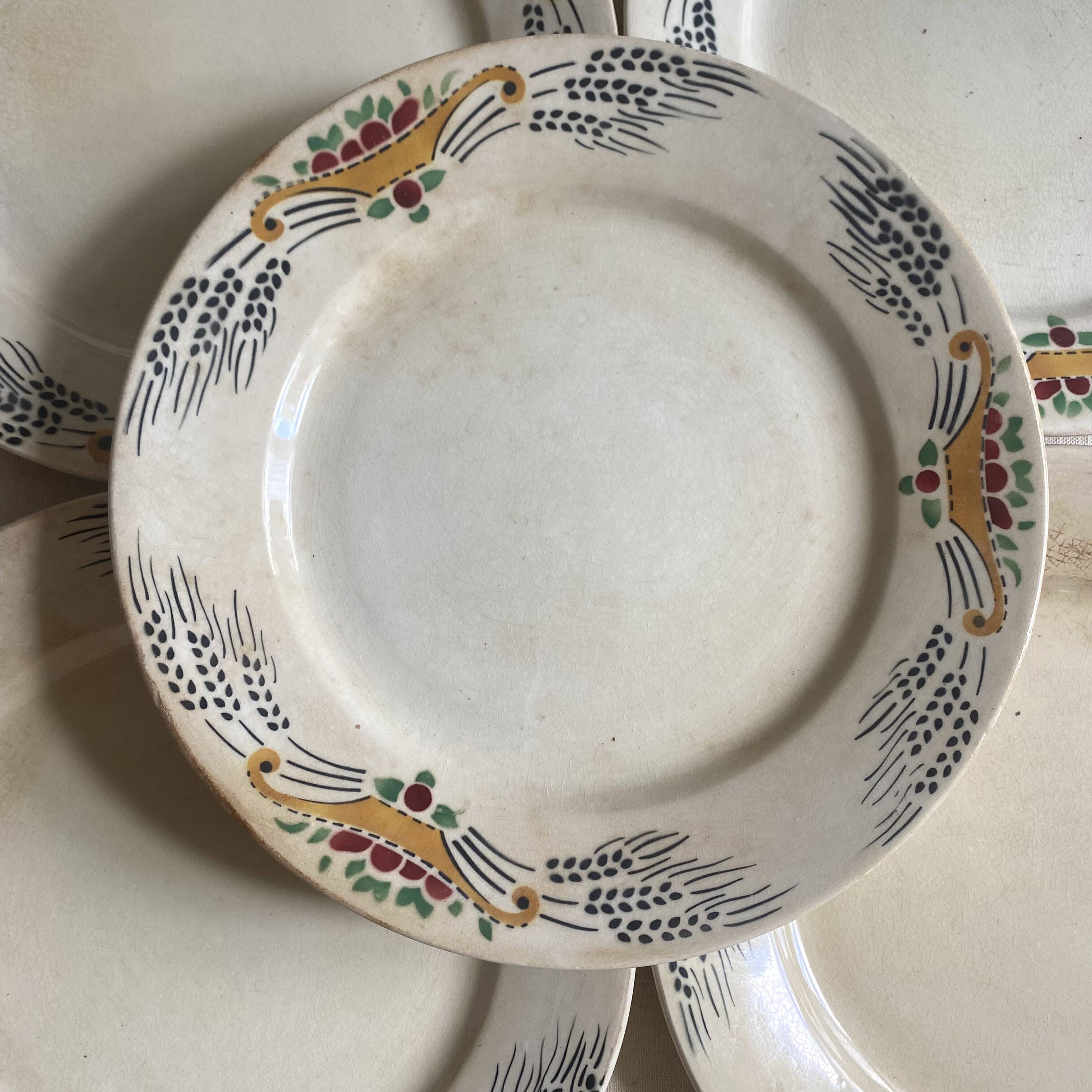 Antique plates from the early 20th century