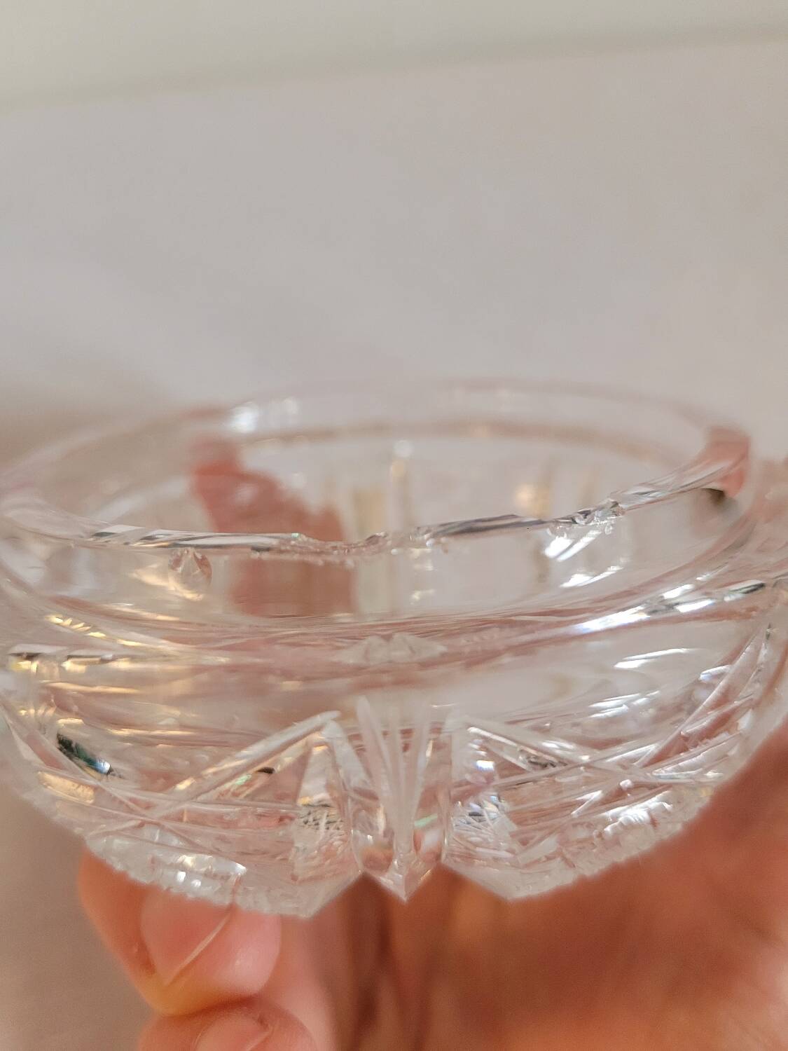 Small cut crystal box